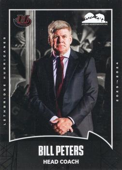 2023-24 Lethbridge Hurricanes (WHL) #NNO Bill Peters Front