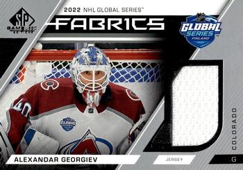 2023-24 SP Game Used - 2022 Global Series Fabrics #GS-15 Alexandar Georgiev Front