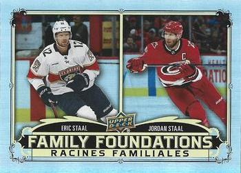 2023-24 Upper Deck Tim Hortons Greatest Duos - Family Foundations #FF-6 Eric Staal / Jordan Staal Front