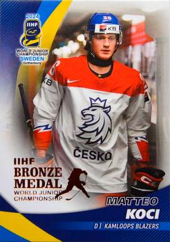 2024 BY Cards IIHF World Junior Championship #58 Matteo Koci Front