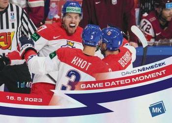 2022-23 Moje karticky Czech Ice Hockey Team - Rainbow #134 David Nemecek Front