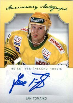 2019-20 OFS Classic - 80 Let Vsetínského Hokeje Anniversary Autograph #VSE-TOI Jan Tomajko Front