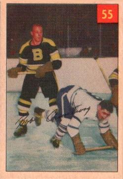 1954-55 Parkhurst #55 Bob Armstrong Front