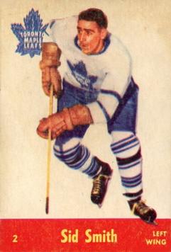 1955-56 Parkhurst #2 Sid Smith Front