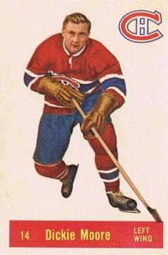 1957-58 Parkhurst #14 Dickie Moore Front