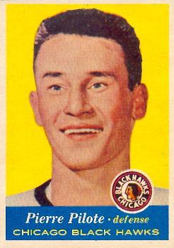 1957-58 Topps #22 Pierre Pilote Front