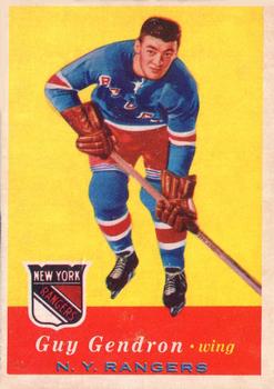 1957-58 Topps #52 Jean-Guy Gendron Front