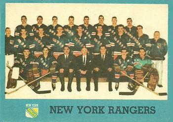 1962-63 Topps #65 New York Rangers Front