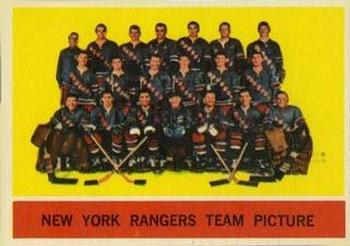 1963-64 Topps #65 New York Rangers  Front