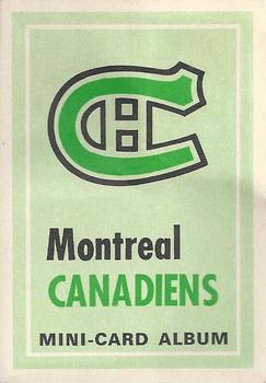 1969-70 O-Pee-Chee - Mini-Card Albums #NNO Montreal Canadiens Front