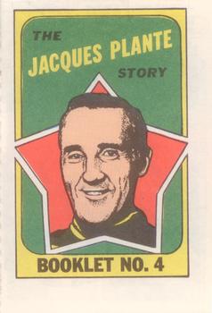 1971-72 Topps - Booklets #4 Jacques Plante Front