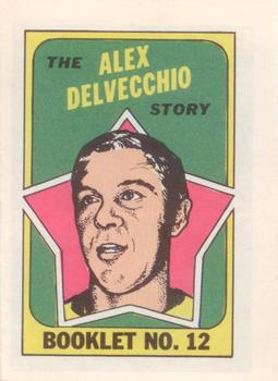 1971-72 Topps - Booklets #12 Alex Delvecchio Front