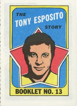 1971-72 Topps - Booklets #13 Tony Esposito Front