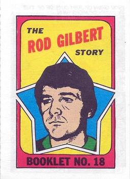 1971-72 Topps - Booklets #18 Rod Gilbert Front