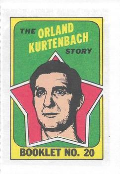 1971-72 Topps - Booklets #20 Orland Kurtenbach Front