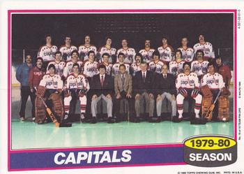 1980-81 Topps - Team Posters #16 Washington Capitals  Front