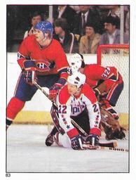 1981-82 O-Pee-Chee Stickers #83 Canadiens vs. Capitals  Front