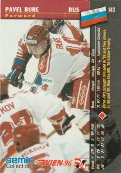 1996 Semic Collections Wien-96 #142 Pavel Bure Back