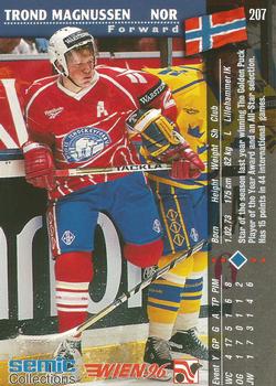 1996 Semic Collections Wien-96 #207 Trond Magnussen Back