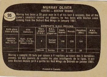 1966-67 Topps #95 Murray Oliver Back