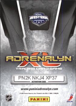 2010-11 Panini Adrenalyn XL #186 David Legwand Back