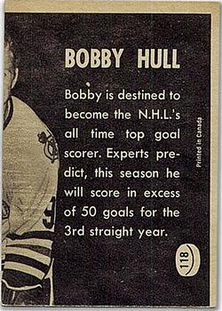 1967-68 Topps #118 Bobby Orr Back