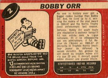 1968-69 O-Pee-Chee #2 Bobby Orr Back
