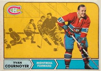 1968-69 O-Pee-Chee #62 Yvan Cournoyer Front
