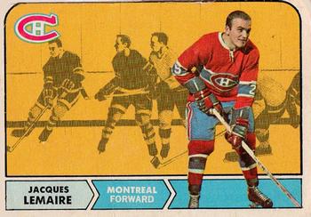 1968-69 O-Pee-Chee #63 Jacques Lemaire Front