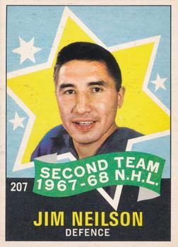 1968-69 O-Pee-Chee #207 Jim Neilson Front