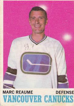 1970-71 O-Pee-Chee #119 Marc Reaume Front