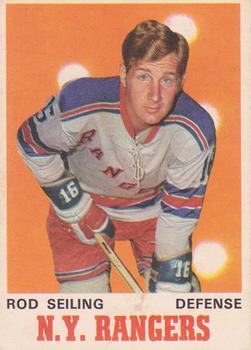 1970-71 O-Pee-Chee #184 Rod Seiling Front