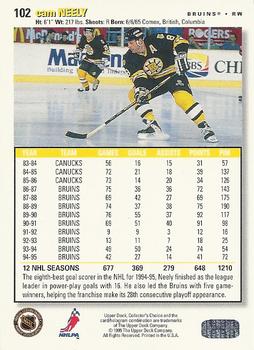 1995-96 Collector's Choice - Player's Club #102 Cam Neely Back