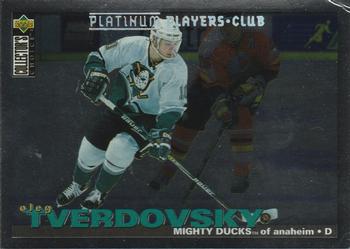 1995-96 Collector's Choice - Platinum Player's Club #81 Oleg Tverdovsky Front