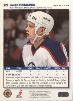 1995-96 Collector's Choice - Platinum Player's Club #121 Marko Tuomainen Back