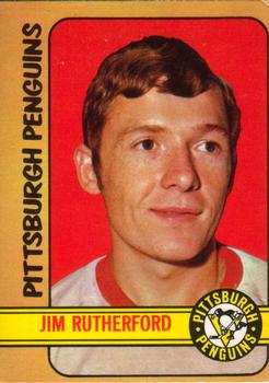 1972-73 O-Pee-Chee #15 Jim Rutherford Front