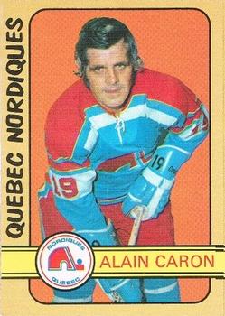 1972-73 O-Pee-Chee #324 Alain Caron Front