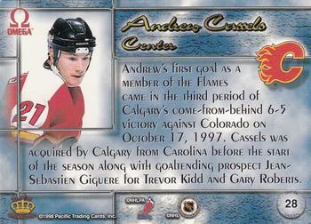 1997-98 Pacific Omega - Dark Gray #28 Andrew Cassels Back