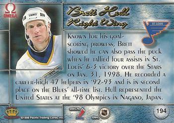 1997-98 Pacific Omega - Ice Blue #194 Brett Hull Back