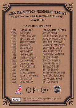 2008-09 O-Pee-Chee - Awards #AWD-JB Bill Masterton Trophy Back