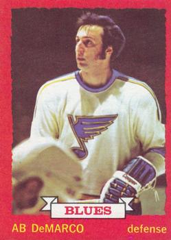 1973-74 O-Pee-Chee #118 Ab DeMarco Front