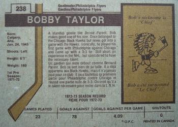 1973-74 O-Pee-Chee #238 Bobby Taylor Back