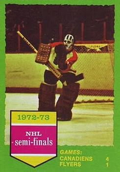 1973-74 Topps #195 1972-73 NHL Semi-Finals (Series E) Front