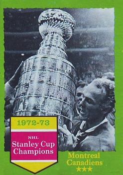 1973-74 Topps #198 1972-73 NHL Stanley Cup Champions Front
