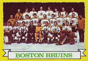 1973-74 Topps #93 Boston Bruins Team Front