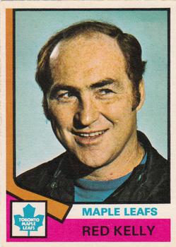 1974-75 O-Pee-Chee #76 Red Kelly Front