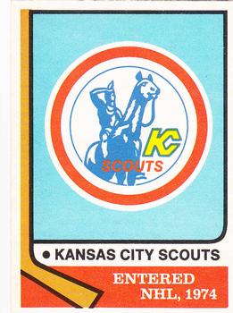 1974-75 O-Pee-Chee #169 Kansas City Scouts Front