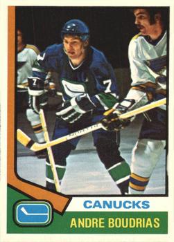 1974-75 O-Pee-Chee #191 Andre Boudrias Front