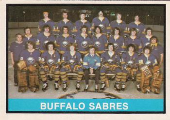 1974-75 O-Pee-Chee #337 Buffalo Sabres Team Front