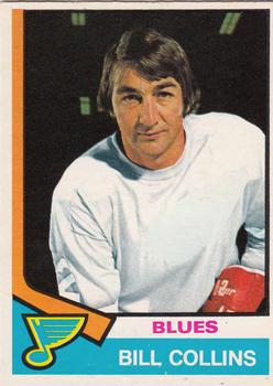 1974-75 O-Pee-Chee #364 Bill Collins Front
